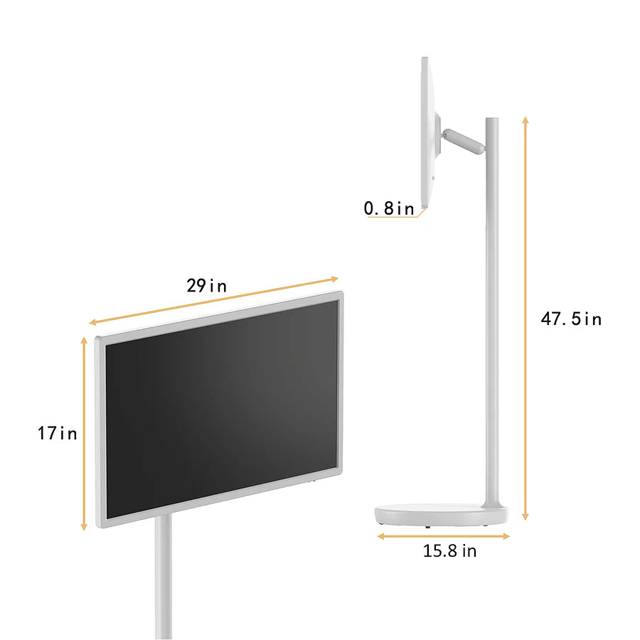 Interactive digital display with wheels - StandLg 32''