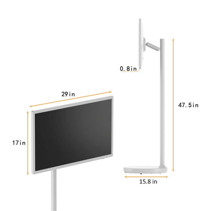 Interactive digital display with wheels - StandLg 32''